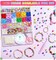 Bead Bracelet Making Kit, Friendship Bracelets Making Beads Kit, Pony Beads Charms Beads Clay Flower Letter Beads for Jewelry Making Kit, DIY Arts and Crafts Gifts for Girls Age 6 7 8 9 10-12